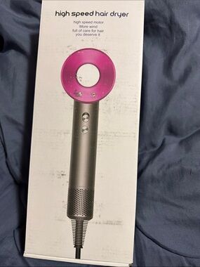 High Speed Hair Dryer - Pink & Silver